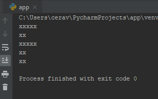 Python Challenge - Draw F Shape Output